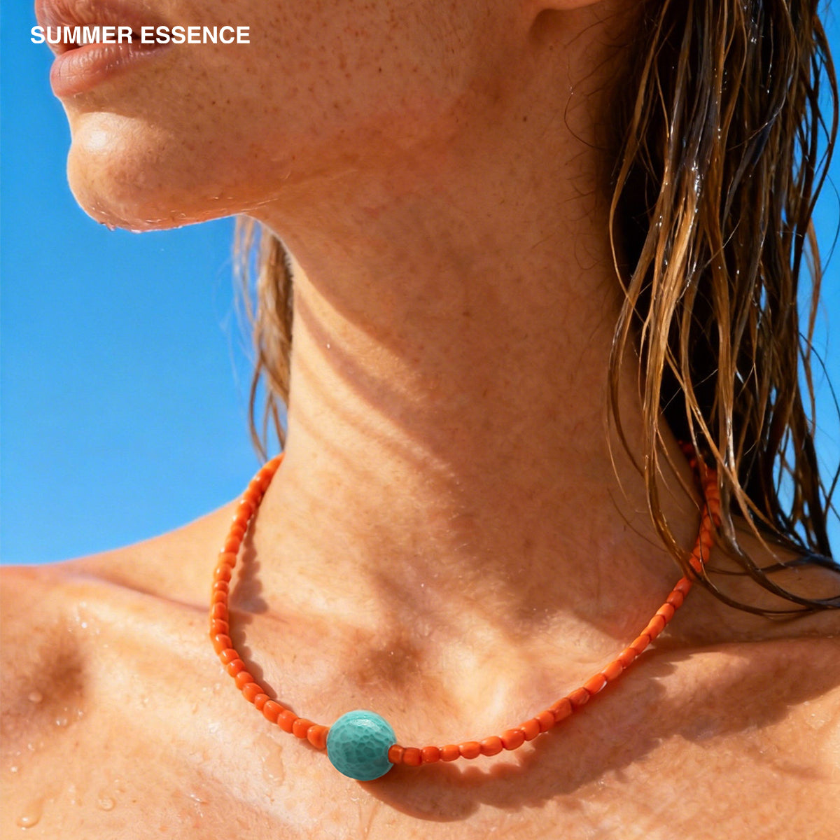 「Sunset Punch 」Handmade Necklace