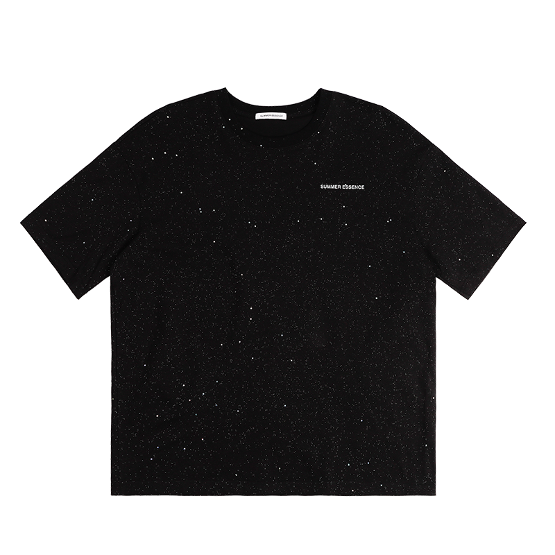 「STARRY 」Black shinning T shirt